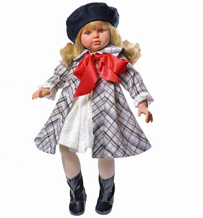 Кукла Пепа в клетчатом пальто, 60 см. 